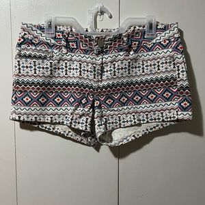 YMI Aztec print shorts.